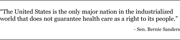 HEALTH CARE IS A RIGHT IN ALL MAJOR NATIONS