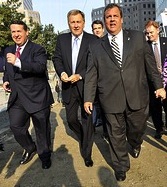 CHRISTIE AND GANG AT 911 2013