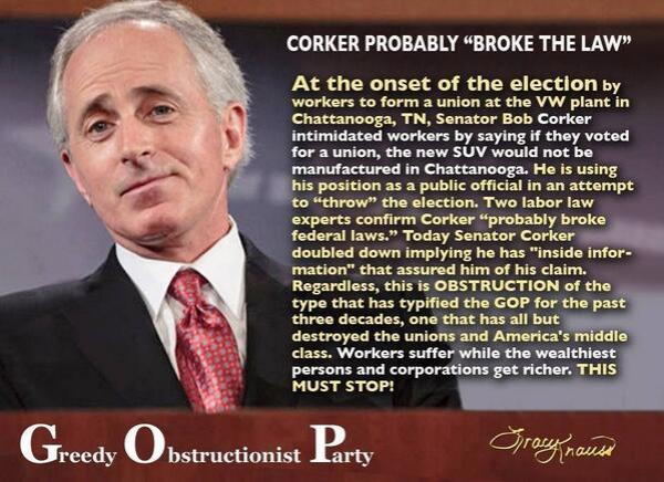 CORKER LIES