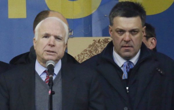 McCAIN on stage with Ukrainian NEO-FASCIST
