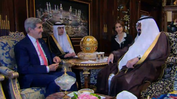 John Kerry and Saudi King Abdullah