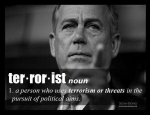 BOEHNER AS TRAITOR AND TERORIST