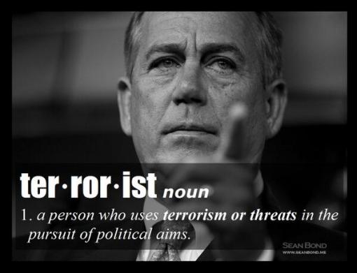 BOEHNER AS TRAITOR AND TERORIST