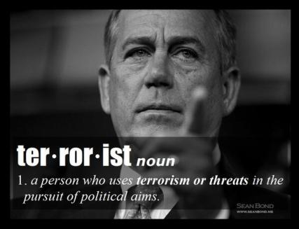 BOEHNER AS TRAITOR AND TERORIST