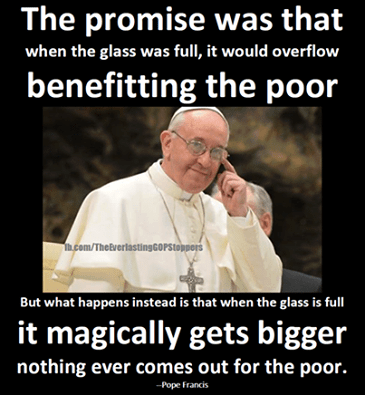 POPE TRICKLE DOWN BS