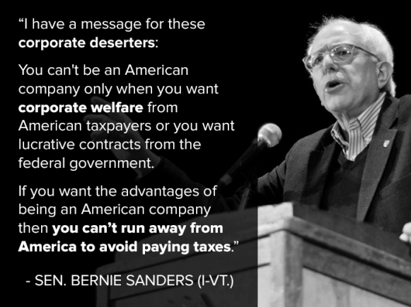 SANDERS ON CORP WELFARE