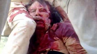 GADDAFI DEATH SCENE