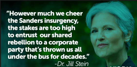 JILL STEIN ON BERNIE