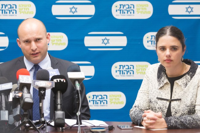 Naftali Bennett, head of the Jewish Home party, leads the weekly Jewish Home party meeting at the Knesset, Israel's parliament in Jerusalem on February 29, 2016. Photo by Miriam Alster/Flash90 *** Local Caption *** ????? ??? ???? ???? ?????? ???? ????? ??? ??? ???????